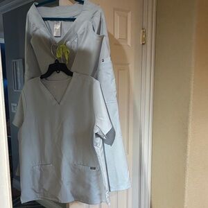 Figs Light Blue Women's Scrub Set